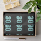 Aquamarin Blue 30. Dirty 30 Celebrate Party Seidenpapier (Geschenk)