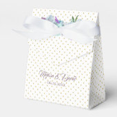 Aquamarin Blue Bouquet Wedding Suite Empfang Party Geschenkschachtel (Vorderseite)