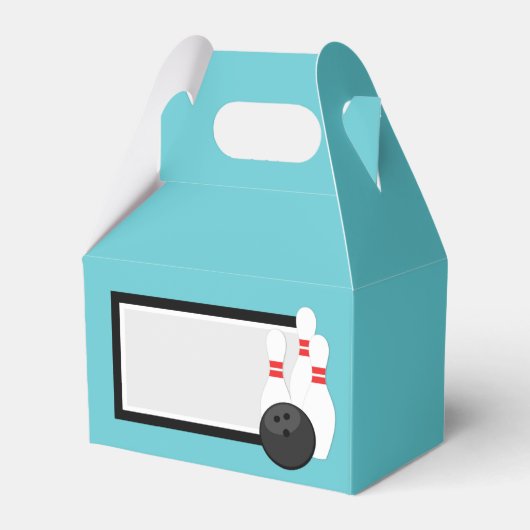 Aquamarin Blue Bowling Fevor Boxes Geschenkschachtel (Vorderseite)