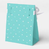 Aquamarin Blue Chic Brautparty Gefälligkeitsboxen Geschenkschachtel (Rückseite)