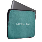 Aquamarin Blue Digital Fabric Texture von Shirley  Laptopschutzhülle (Vorne Rechts)