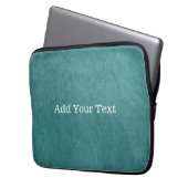 Aquamarin Blue Digital Fabric Texture von Shirley  Laptopschutzhülle (Vorderseite Links)