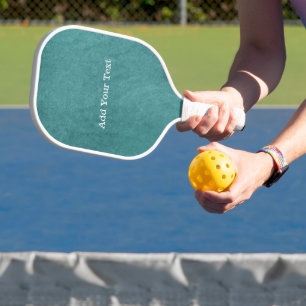 Aquamarin Blue Digital Fabric Texture von Shirley Pickleball Schläger
