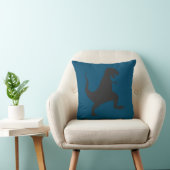 Aquamarin Blue Dinosaurier Cushion Kissen (Stuhl )