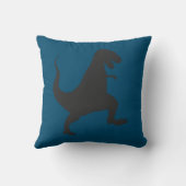 Aquamarin Blue Dinosaurier Cushion Kissen (Rückseite)