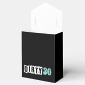 Aquamarin Blue Dirty 30 Geburtstagsparty Geschenkschachtel (Geöffnet)