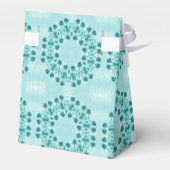Aquamarin Blue Floral Geschenkschachtel (Rückseite)