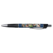 Aquamarin Blue Foto Collage Wedding Custom Pen Kugelschreiber (Unterseite)