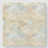 Aquamarin Blue Glam Leopard Print Steinuntersetzer (Vorderseite)