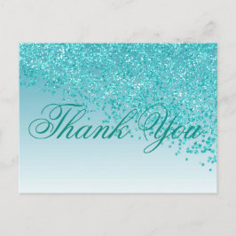 Aquamarin Blue Glitzer Aquamarin Blue Shades Viele Postkarte