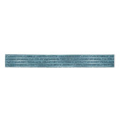 Aquamarin Blue Glitzer Glam Streifen Satinband (Vorderseite)