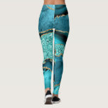 Aquamarin Blue Gold Glitzer Marmor Türkis Leggings<br><div class="desc">Leggings mit Agate Aquamarin Blue Gold Glitzer Marble Aqua Türkis Geode Anpassbare Geschenke - oder fügen Sie Ihren Namen / Text - Machen Sie Ihr besonderes Geschenk! Ändern und verschieben oder entfernen / Text / Elemente hinzufügen mit Anpassungs-Tool ! Design von MIGNED ! Bitte schauen Sie sich meine anderen Projekte...</div>