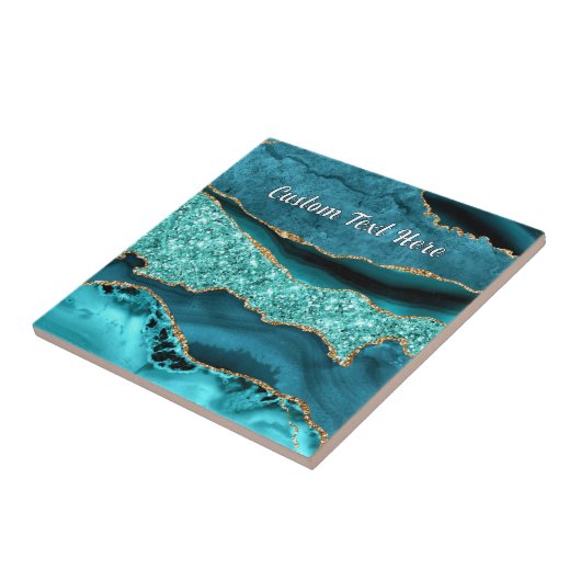 Aquamarin-Blue-Gold-Marmor-Tile für benutzerdefini Fliese (Seite)