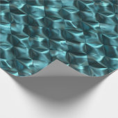 Aquamarin Blue Green Abstrakt Glam Geschenkpapier (Ecke)