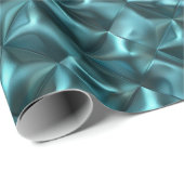 Aquamarin Blue Green Abstrakt Glam Geschenkpapier (Rolleneckpunkt)