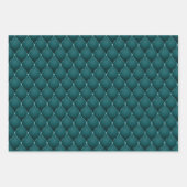 Aquamarin Blue Green Abstrakt Glam Geschenkpapier Set (Vorderseite 3)