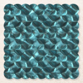 Aquamarin Blue Green Abstrakt Glam Untersetzer (Vorderseite)