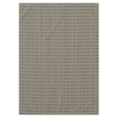 Aquamarin Blue Green Red Terra Cotta Tribal Art Pa Tischdecke (Vorderseite)