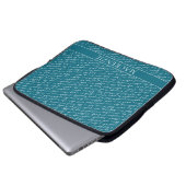 Aquamarin Blue Jane Austen Pride Prejudice Niederl Laptopschutzhülle (Vorne Knopf)