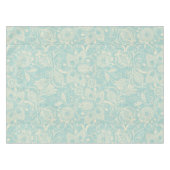 Aquamarin Blue Lace Tablecloth Tischdecke (Vorderseite (Horizontal))