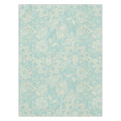 Aquamarin Blue Lace Tablecloth Tischdecke (Vorderseite)