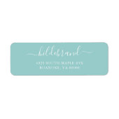 Aquamarin Blue Loose-Skript (Vorne)