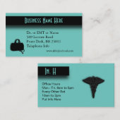 Aquamarin Blue Medical Visitenkarte (Vorne/Hinten)