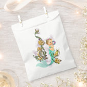 Aquamarin Blue Mermaid Baby Dusche Geschenktütchen (Ausgeschnitten)