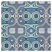 Aquamarin Blue Mint Green Violet Bali Batik Muster Stoff (Nahaufnahme)