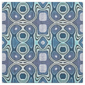 Aquamarin Blue Mint Green Violet Bali Batik Muster Stoff (Muster)