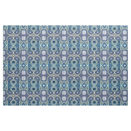 Aquamarin Blue Mint Green Violet Bali Batik Muster Stoff (Fat Quarter (45,7 x 55,9 cm))