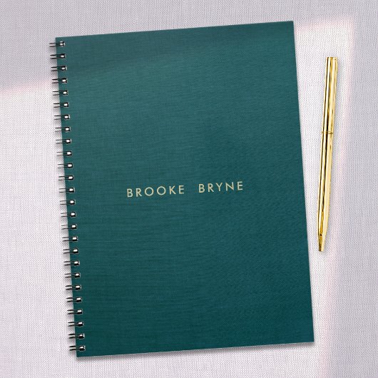 Aquamarin Blue Modern Beruflich Minimalistisch Notizblock