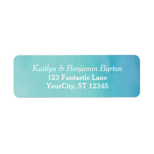 Aquamarin- & Blue Ombre Wasserfarben-Matching-Desi