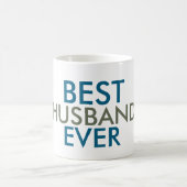 Aquamarin Blue Pine Green Best Husband jemals Kaffeetasse (Mittel)