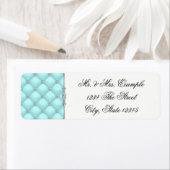 Aquamarin Blue Rücksendeadressen-Aufkleber (Insitu)