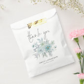 Aquamarin Blue Sea Mist Floral Verlobung Vielen Da Geschenktütchen (Versiegelt)