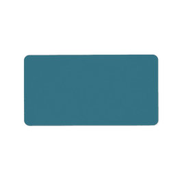 Aquamarin Blue Solid Color Adressaufkleber