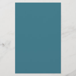 Aquamarin Blue Solid Color Briefpapier