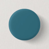 Aquamarin Blue Solid Color Button (Vorderseite)