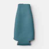 Aquamarin Blue Solid Color Flaschenkühler (Vorderseite)