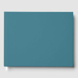 Aquamarin Blue Solid Color Gästebuch