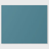 Aquamarin Blue Solid Color Geschenkpapier (Flach)