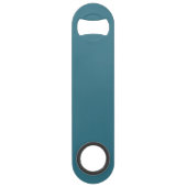 Aquamarin Blue Solid Color Speed Flaschenöffner (Vorderseite)