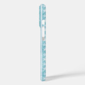 Aquamarin Blue Starfish Beachy Phone Case (Rückseite / Links)