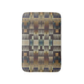 Aquamarin Blue Tan Taupe Brown Nationalparkprojekt Badematte (Vorderseite Vertikal)