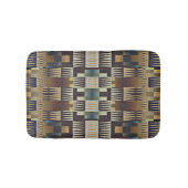 Aquamarin Blue Tan Taupe Brown Nationalparkprojekt Badematte (Vorderseite)