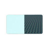Aquamarin Blue Texturised Muster Adressaufkleber (Vorne)