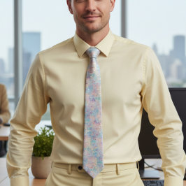 Aquamarin Blue und Gold Agate Neck Tie Krawatte