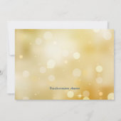 Aquamarin Blue und Gold Sweet 16 Masquerade Party Einladung (Rückseite)