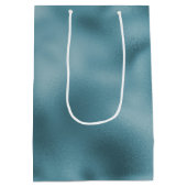 Aquamarin Blue Wedding Mittlere Geschenktüte (Rückseite)